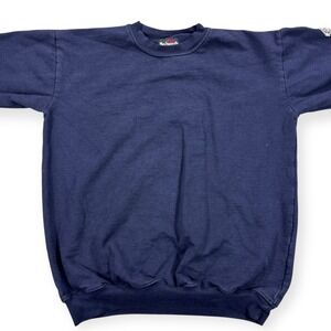 Bulwark Sweater‎ Men's XL Navy Blue Flame Resistant Long Sleeve Crewneck